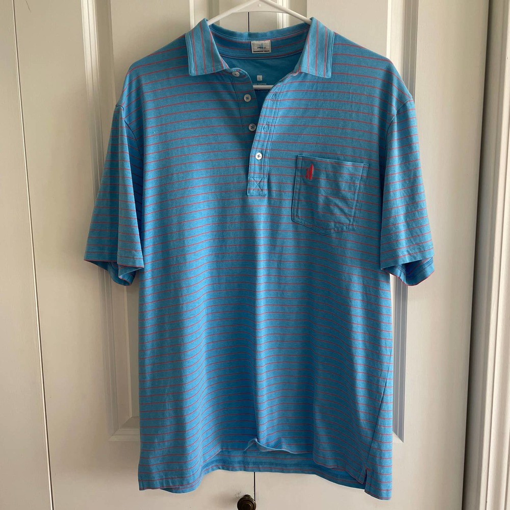 Johnnie-O Hangin' Out Men's Polo Shirt Size Large
